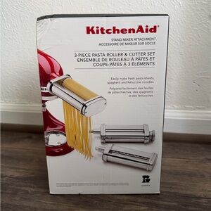 KitchenAid Red 3-Piece Pasta Roller & Cutter Set